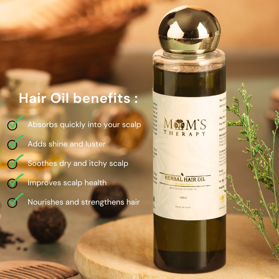 MOM’S THERAPY_ HERBAL HAIR OIL(WITH TEA TREE OIL)