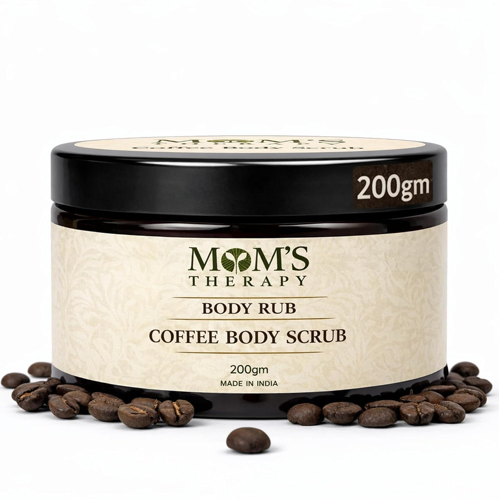 Mom's Therapy Exfoliating Coffee Body Scrub for Tan Removal