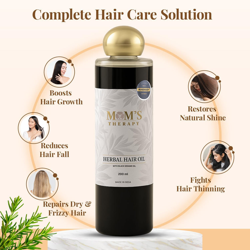 MOM’S THERAPY HERBAL HAIR OIL ( ROSEMARY HAIR OIL)