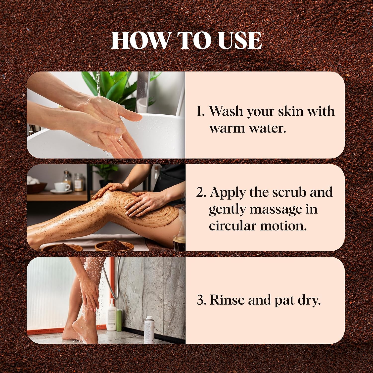 Mom's Therapy Exfoliating Coffee Body Scrub for Tan Removal