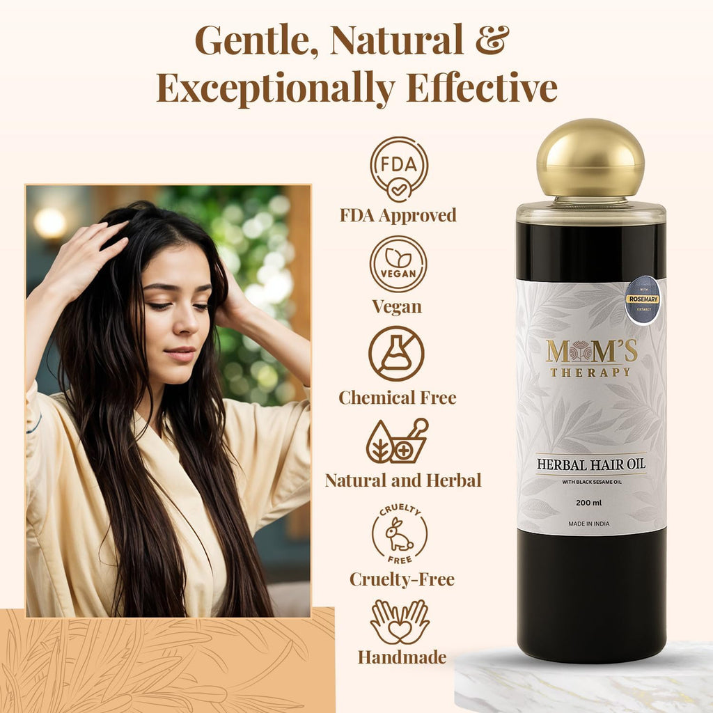 MOM’S THERAPY HERBAL HAIR OIL ( ROSEMARY HAIR OIL)